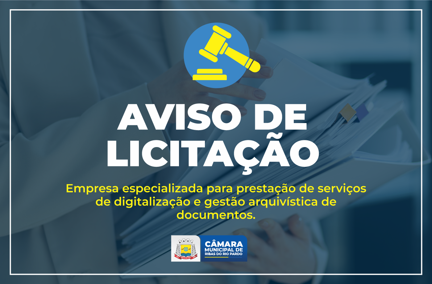 Câmara abre licitação para digitalização de documentos