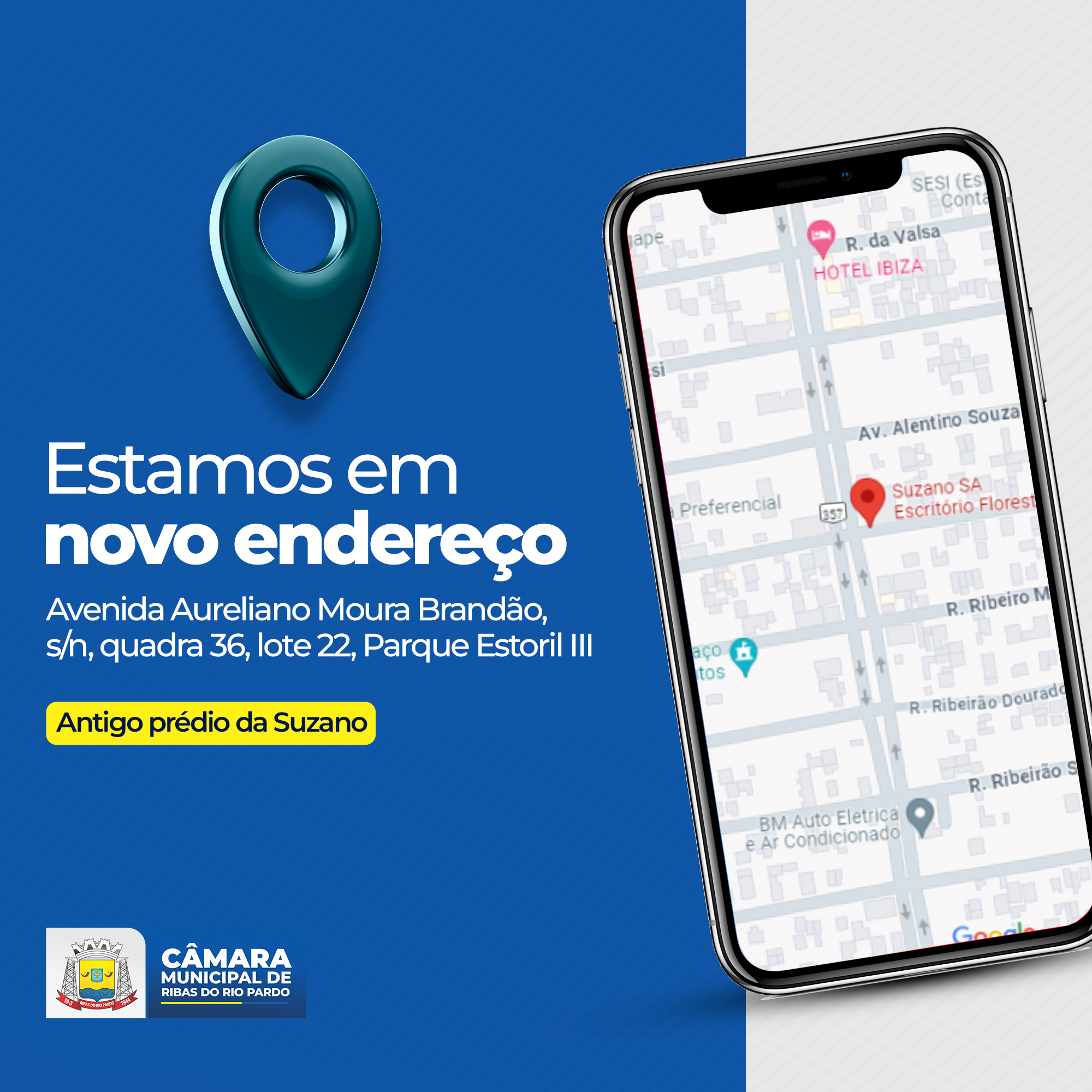 Câmara inicia atendimentos em nova sede no Parque Estoril III