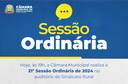 Câmara realiza a 21ª Sessão Ordinária