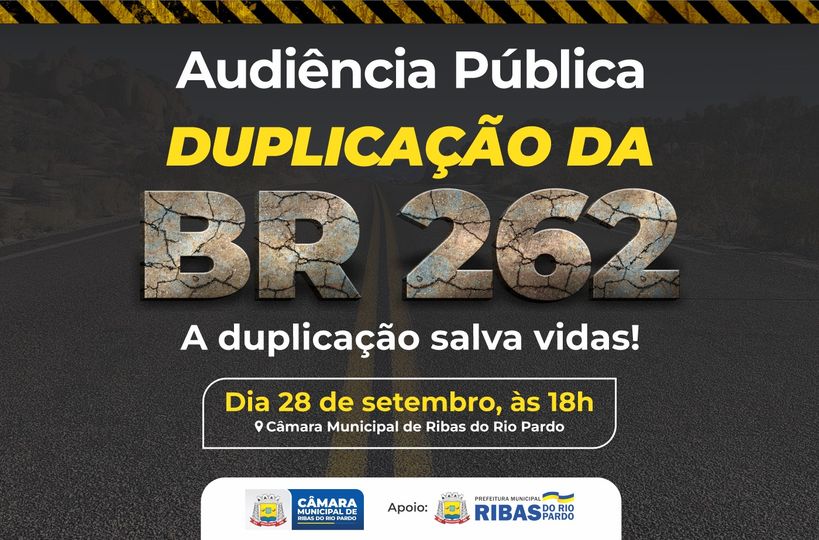 Câmara realiza audiência pública sobre duplicação da BR-262 