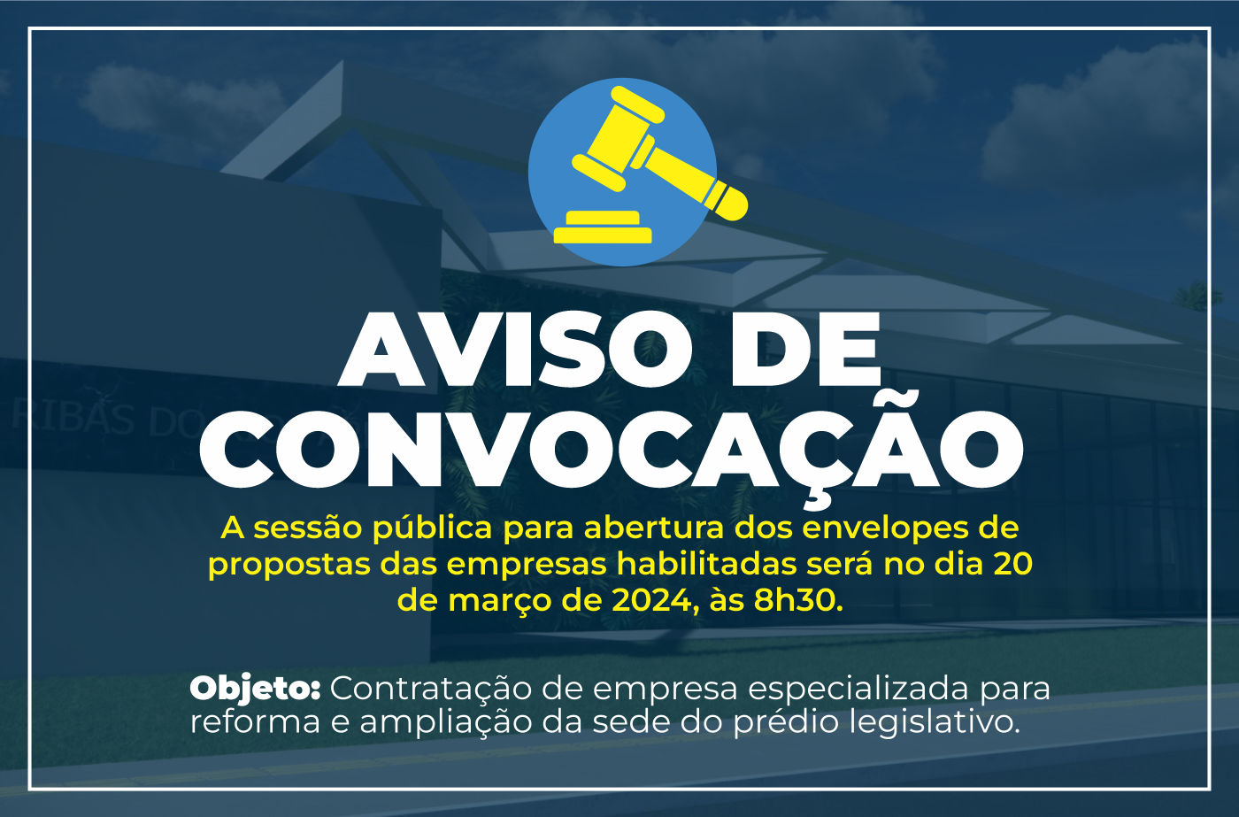 Convocação para abertura de envelopes