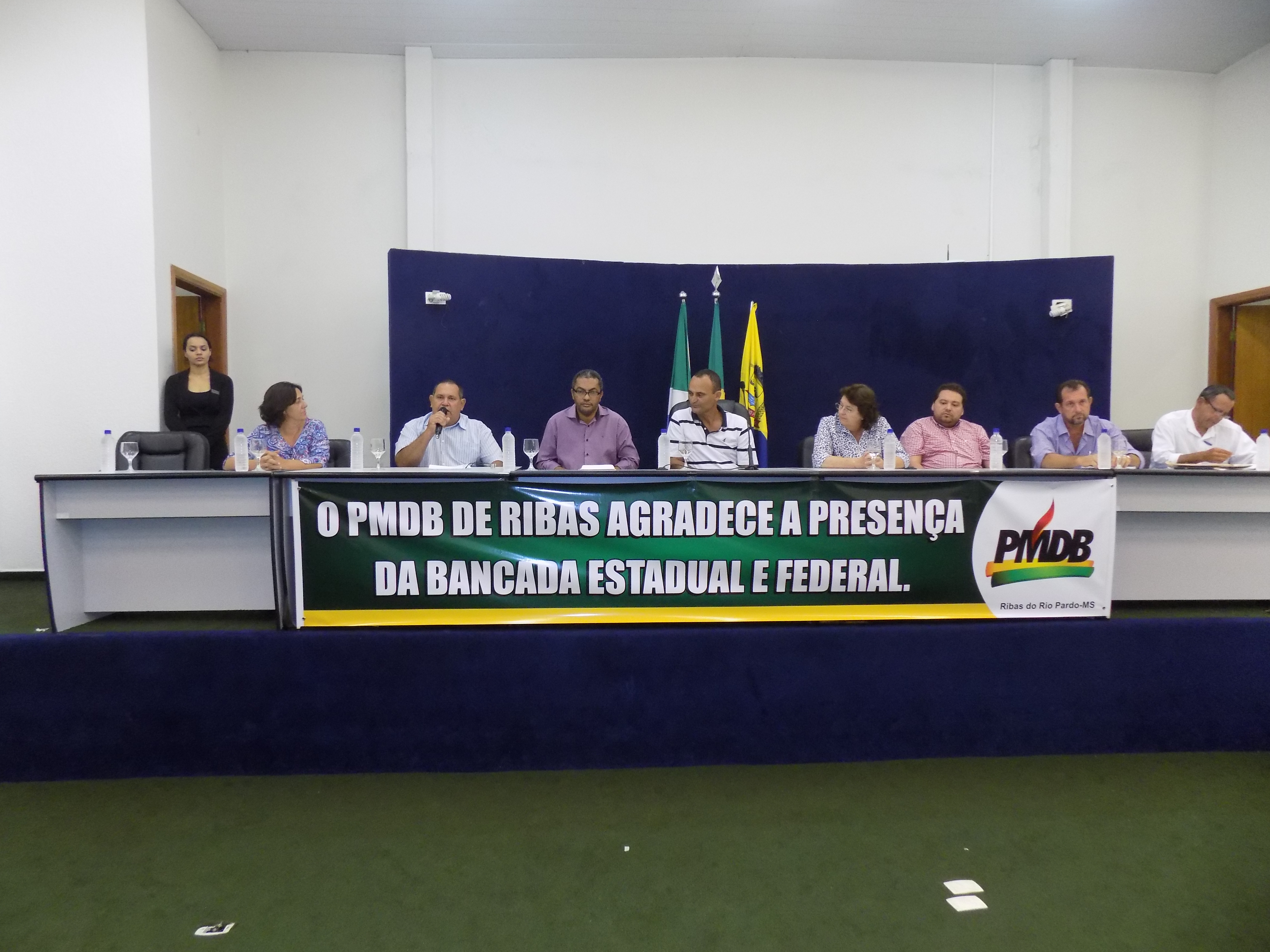 Diretório do PMDB realiza assembleia no plenário municipal.