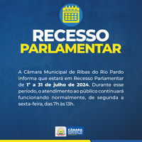 Aviso de Recesso Parlamentar