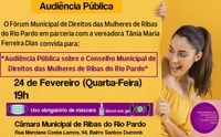 Tania Ferreira faz audiência pública sobre direitos das mulheres